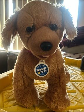 Build-A-Bear Promise Pets Brown Plush Puppy rare Golden Retriever GUC